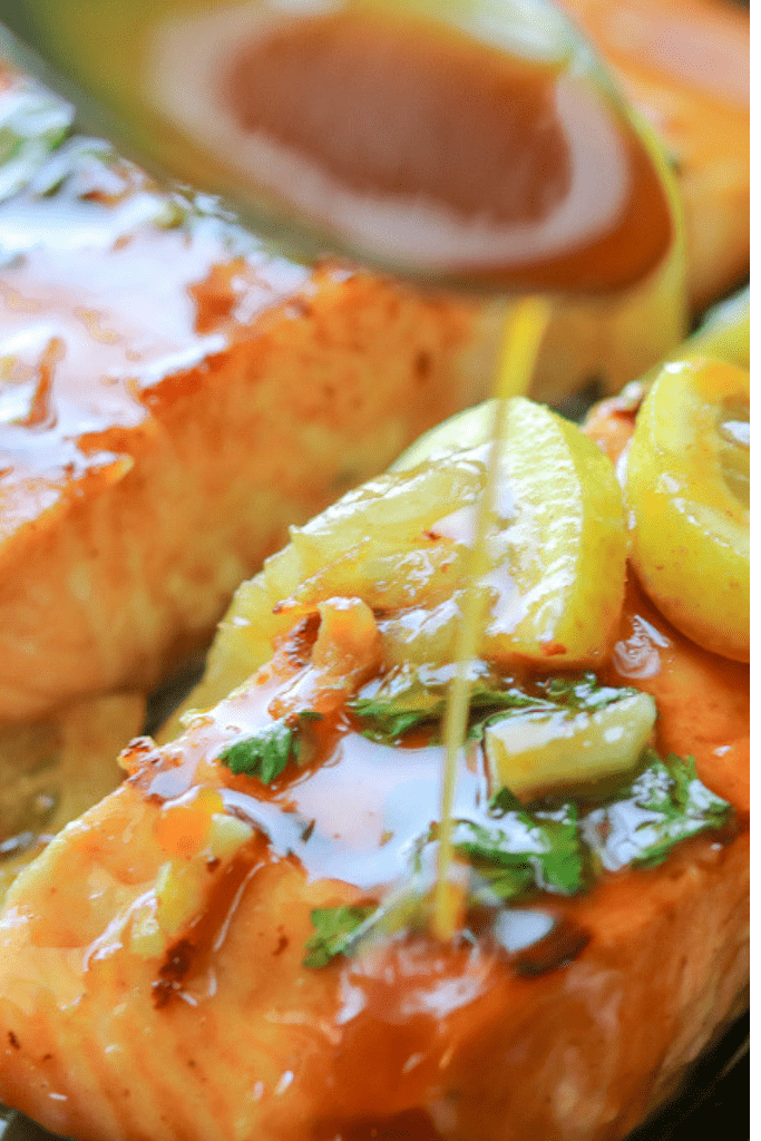 Honey Garlic Salmon-savory-thoughts