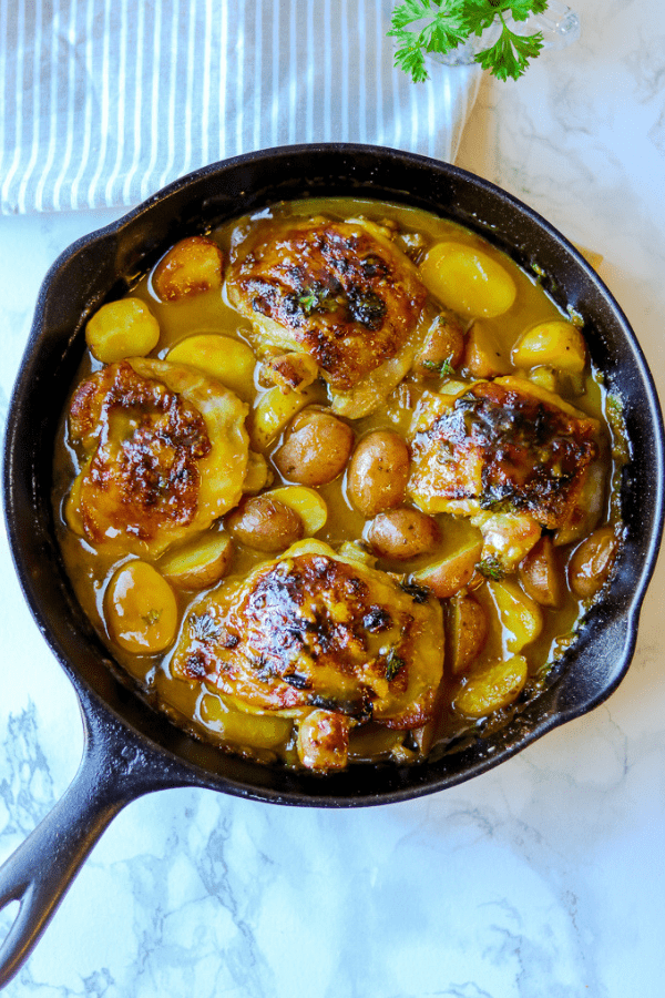 Creamy Honey Mustard Chicken recipe is packed with delicious flavors from the honey, garlic, and mustard. Perfectly seared then baked to perfection. Another simple dish that’s easily prepared for any occasion!