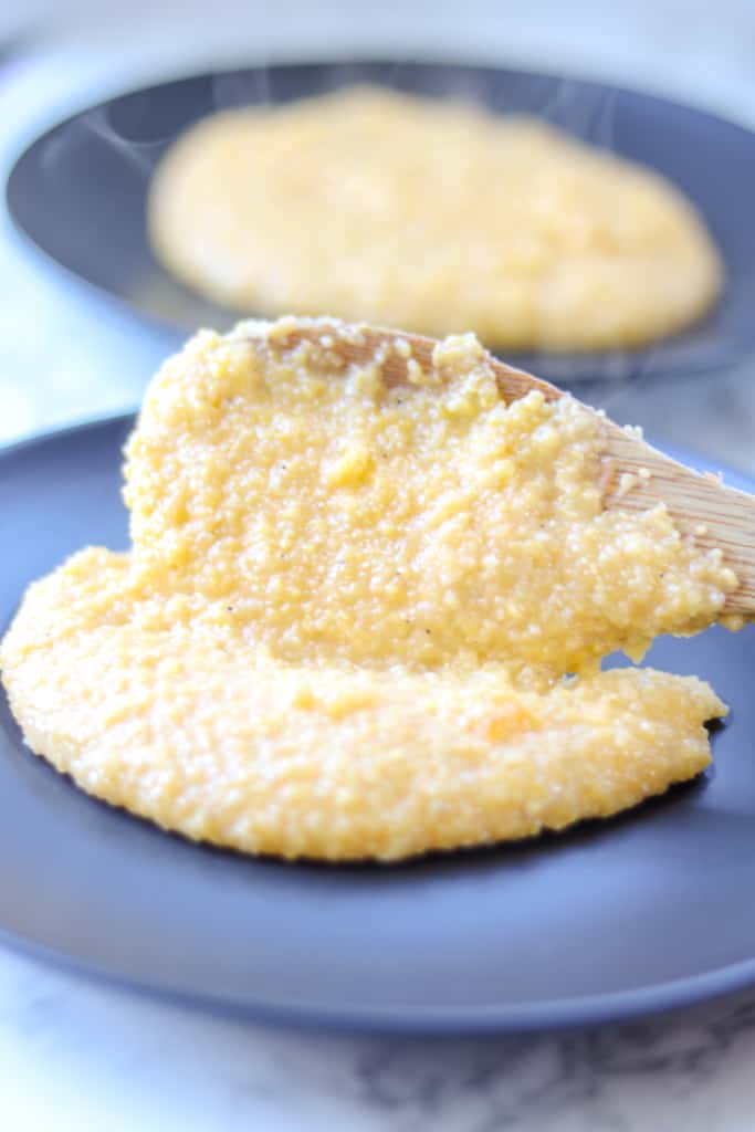 15 – Minutes Mais Moulin (Creamy Polenta / Haitian Cornmeal) - Mais Moulin- ready polenta - 15 – Minutes Mais Moulin meal that is not only easy to make but also delicious. A perfect way to have dinner on the table to feed your family in no time!