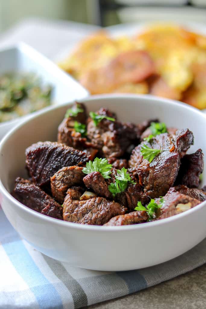 Savory Thoughts - Haitian Tasso (Steak Bites, Fried Beef Tips, Beef Bites) Savory Thoughts - Haitian Tasso (Steak Bites, Fried Beef Tips, Beef Bites). Haitian Tasso is famous in Haiti. In other parts of the world they are called steak bites, fried beef tips, or beef bites. I call them mouthwatering! Not to mention they are gluten-free!