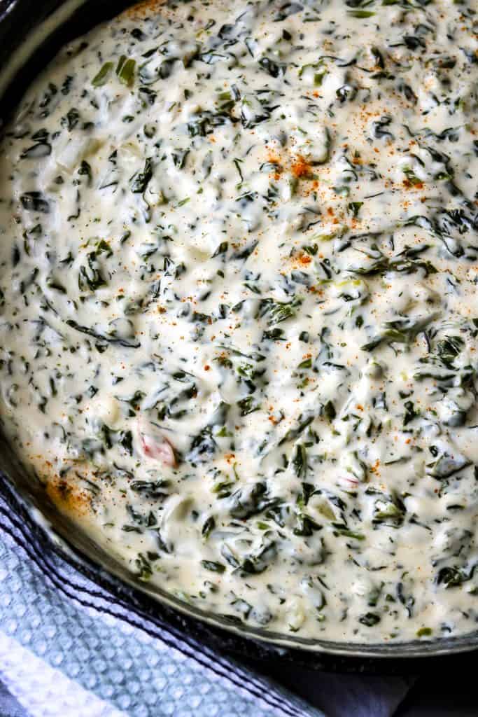 Easy Cheesy Creamed Spinach Recipe loaded with cream cheese. Prepared in just 20 minutes! This easy, low carb, creamed spinach recipe is made with a few simple ingredients.