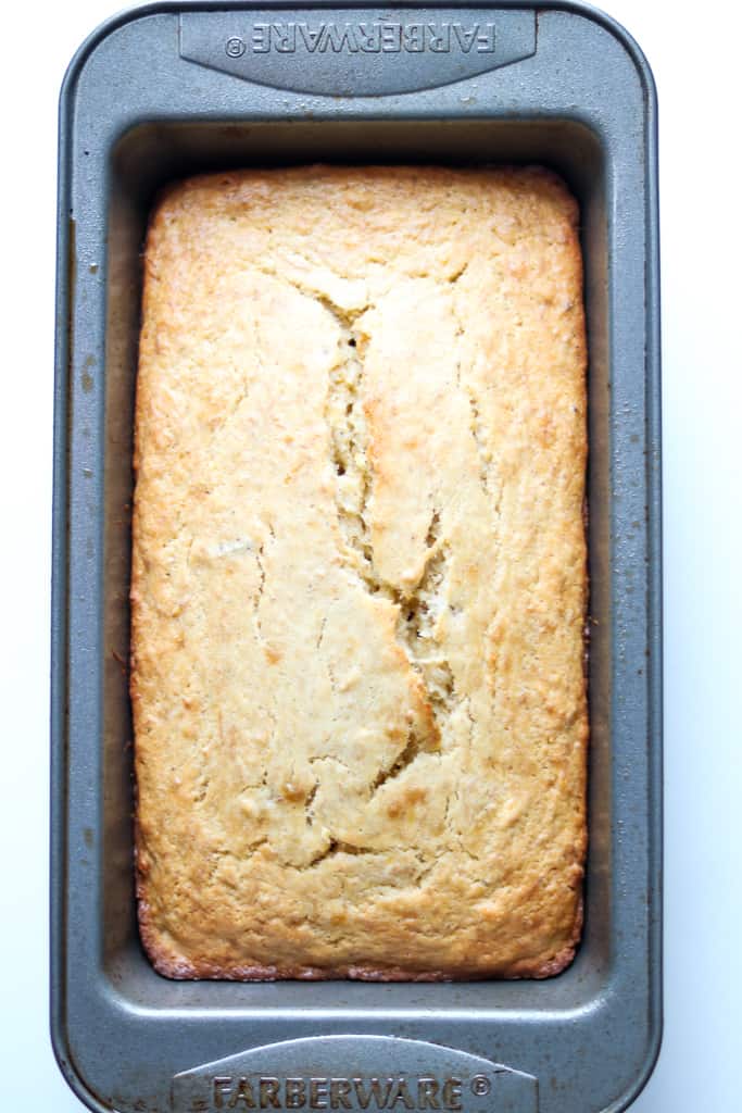 Plantain Bread - Plantain Cake - Savory Thoughts Plantain Bread - Plantain Cake in loaf plan - Savory Thoughts.