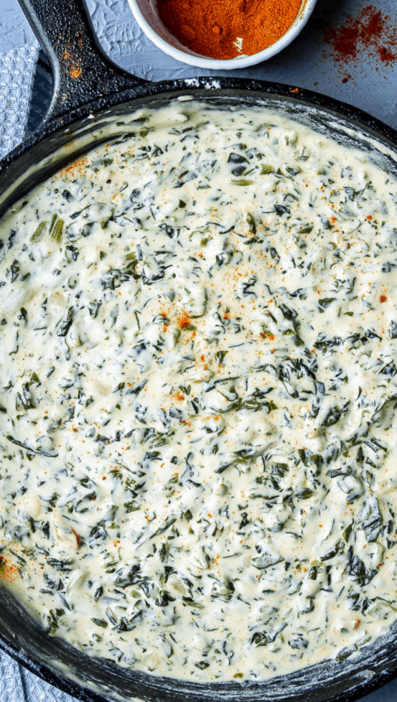 Easy Cheesy Creamed Spinach Recipe loaded with cream cheese. Prepared in just 20 minutes! This easy, low carb, creamed spinach recipe is made with a few simple ingredients.