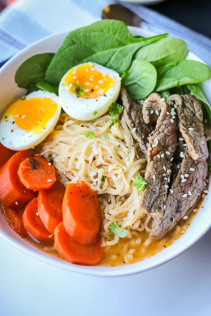 Spicy Beef Ramen Noodle Soup Savory Thoughts