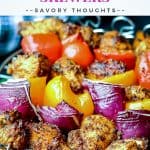 Ari Fryer Grilled Chicken Fajita Skewers-Savory Thoughts