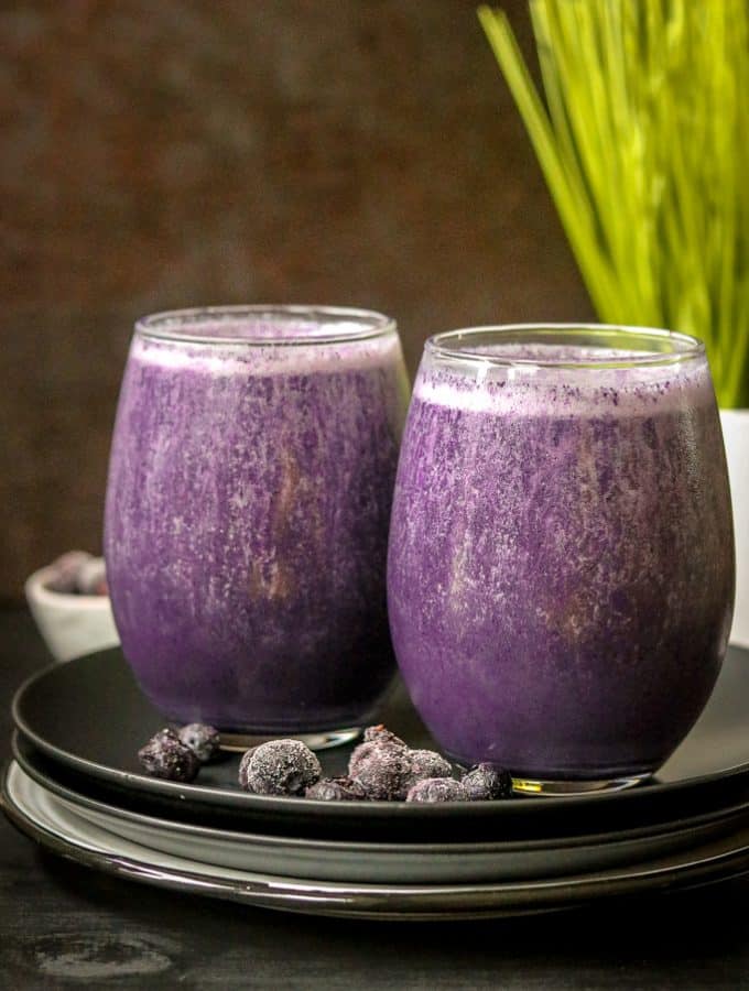 Healthy Blueberry Smoothie With Almond Milk Smoothie Recipe
