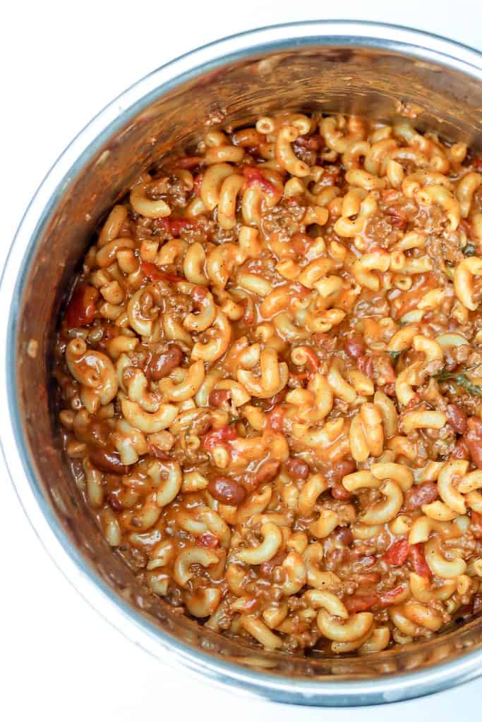 Chili Mac and Cheese in the Instant Pot