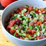 Israeli Salad - Middle Eastern Salad Recipe - Savory Thoughts