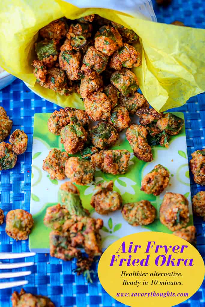 Crispy Air Fryer Fried Okra Recipe Savory Thoughts