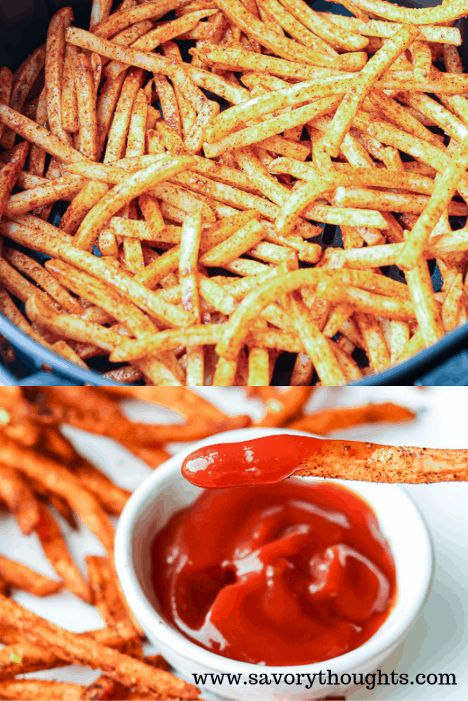 Crispy Air Fryer Shoestring Fries Savory Thoughts