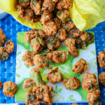 Air fried okra bites: Serve warm with your favorite dipping sauce. #airfriedokra #airfryerfriedokra #freshokra #friedokrarecipe #airfryerfrozenokra