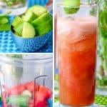 Cool down this summer with this Watermelon Cucumber Juice. It is light and refreshing. Great for body detox and contain only four ingredients. This drink is blended with fresh watermelon and cucumbers. This drink is all natural, and REFINED SUGAR-FREE. Cheers! Watermelon Cucumber Juice | Watermelon Cucumber Drink | Fresh Watermelon Juice | Fresh Cucumber Juice | Vitamix Drinks | Savory Thoughts #watermelon #cucumber #summer @watermeloncucumberjuice #limejuice #watermelonrecipe