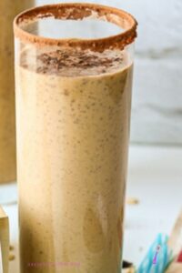 coffee smoothie in glass