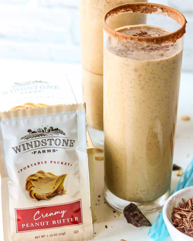 Peanut Butter Coffee Smoothie - Savory Thoughts