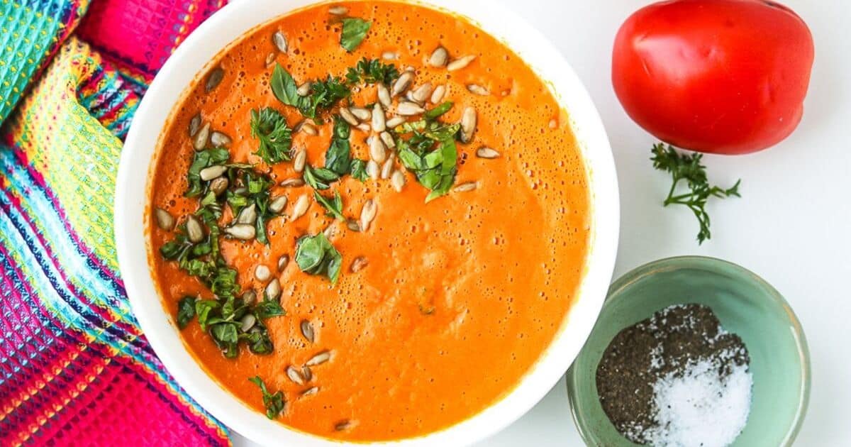 Easy Tomato Carrot Soup Recipe Savory Thoughts