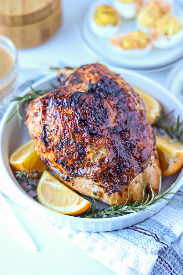 Cooked roasted turkey breast