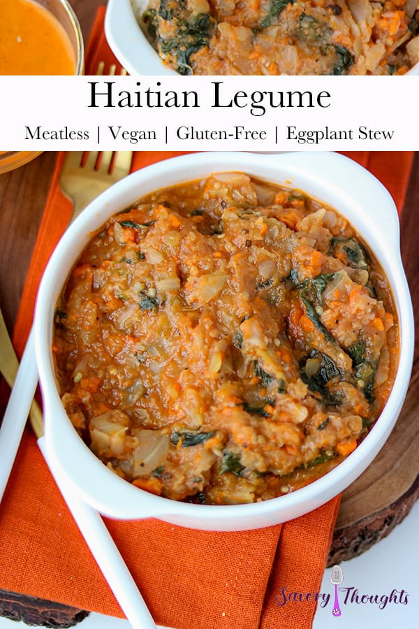 Haitian Legume Eggplant Stew (Instant Pot) Savory Thoughts