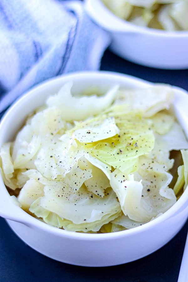 Cabbage in white bowl