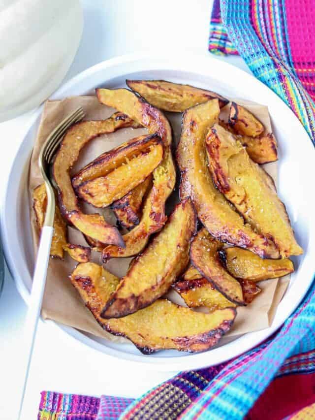 Roasted Acorn Squash Slices Air Fryer