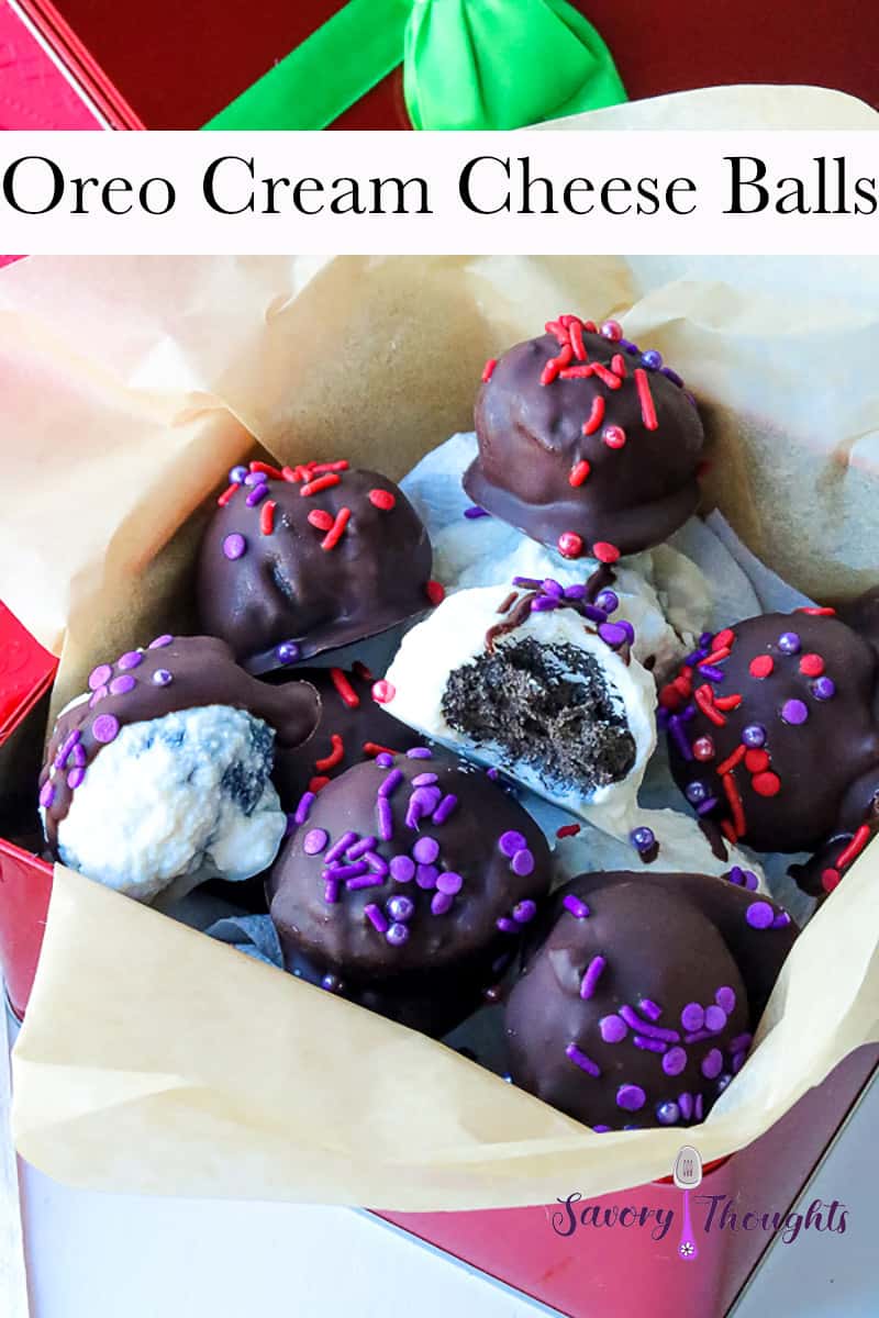Oreo Cream Cheese Balls Savory Thoughts