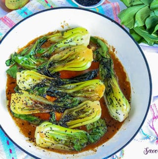 Sauteed Baby Bok Chop Recipe with sesame seed