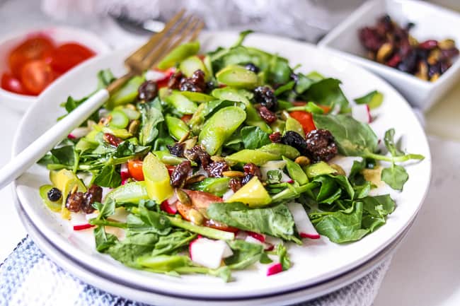 Asparagus Salad Recipe with Cranberry Vinaigrette