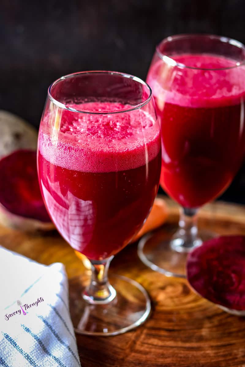 Beet Juice in glasses