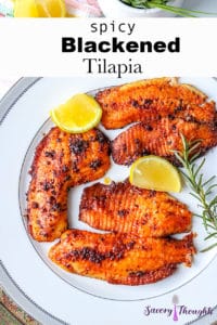 Blackened Tilapia Recipe Pinterest Pin