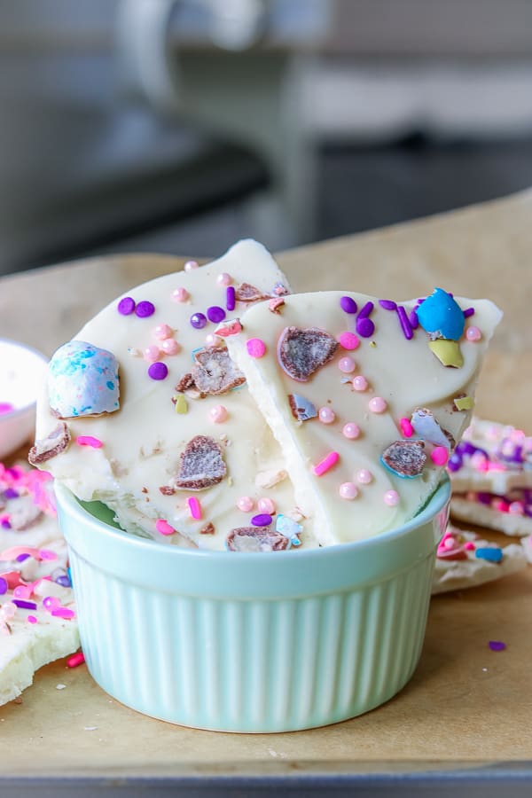 Easter Chocolate Bar in Ramekin