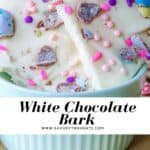 Easter Candy White Chocolate Bark Recipe Pin