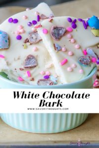 Easter Candy White Chocolate Bark Recipe Pin