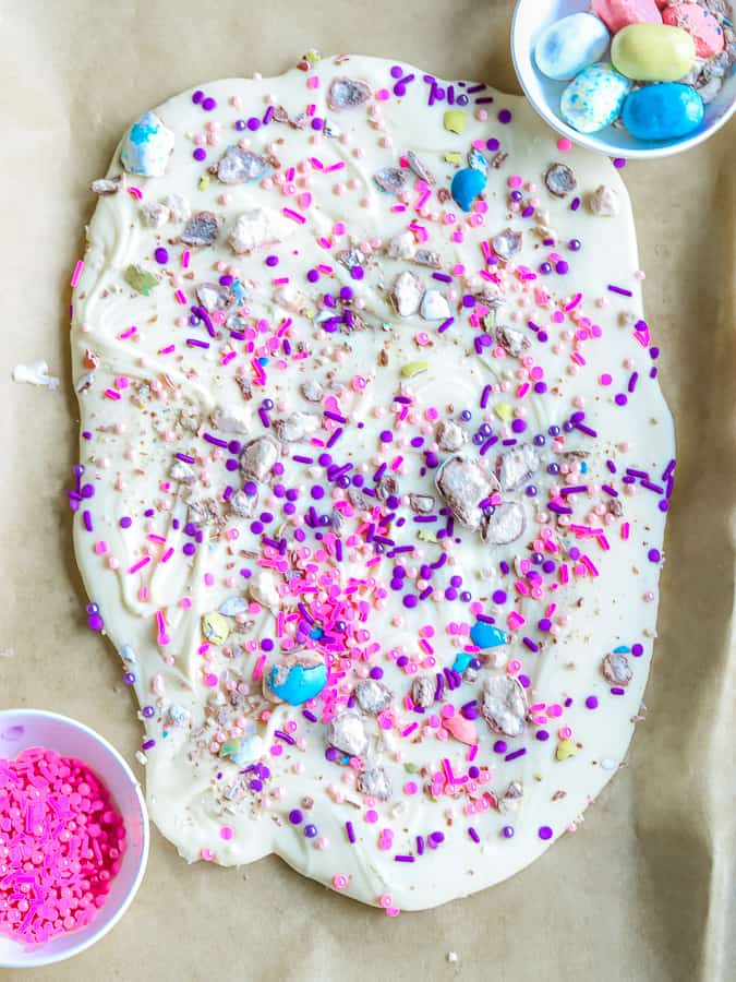 Frozen White Chocolate Bark