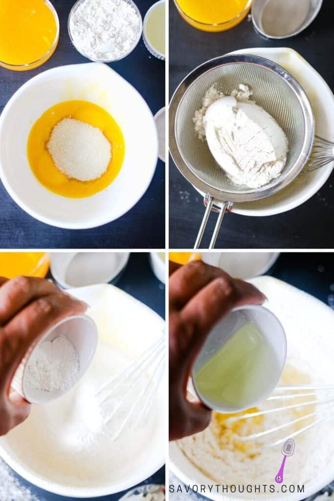 Step by step guide to make the cake