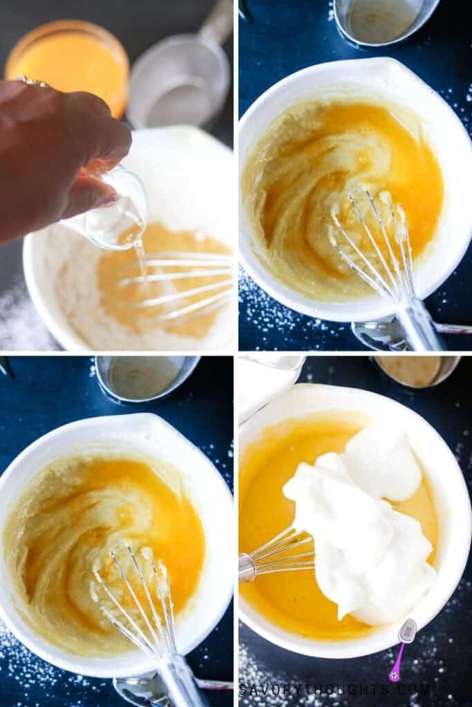 step by step guide to making orange cake in the air fryer