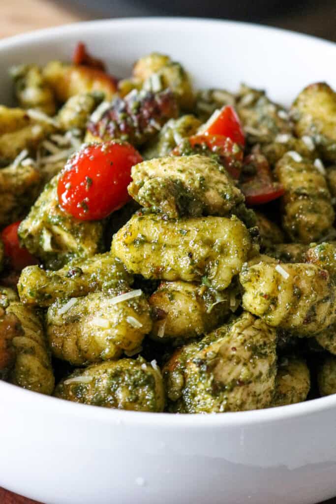 Easy Pesto Gnocchi Recipe With Chicken - Savory Thoughts