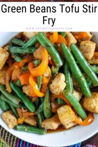Green Beans Tofu Stir Fry Pinterest PIN