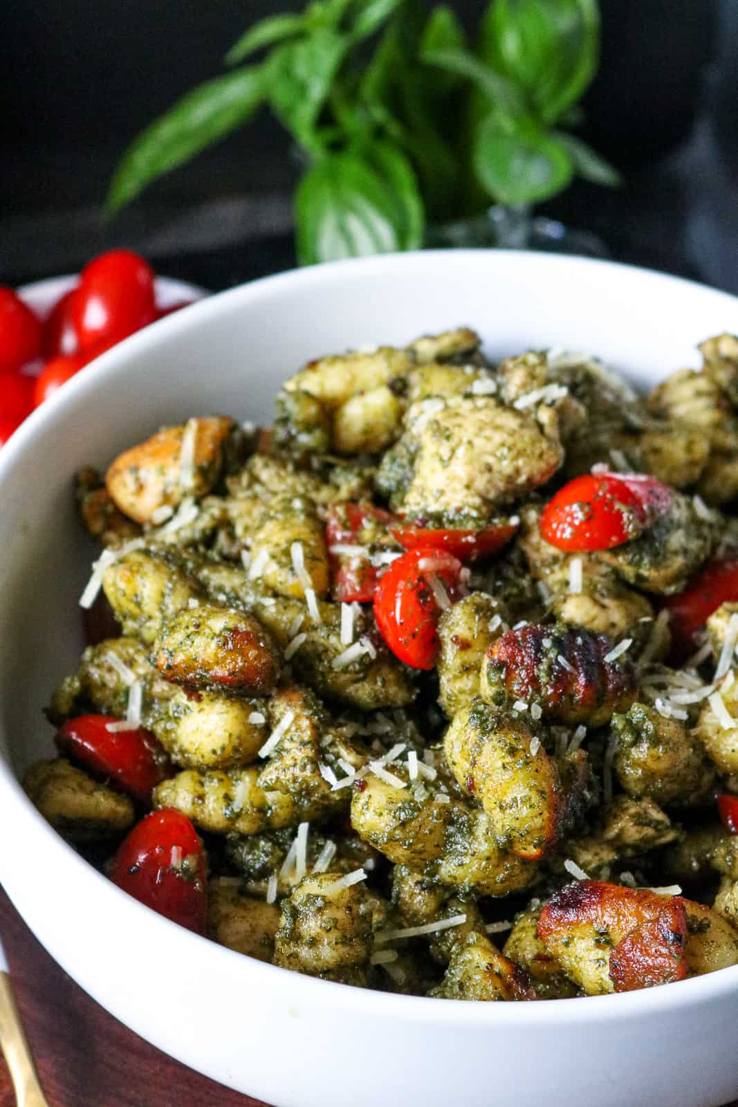 Easy Pesto Gnocchi Recipe With Chicken - Savory Thoughts
