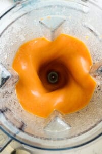 Fruit being blended
