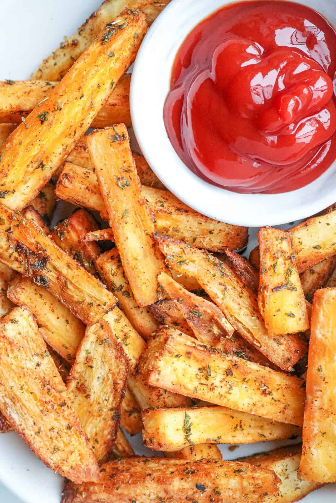 Cassava Fries with ketchup