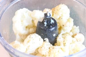 Cauliflower in food processor