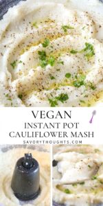 instant pot cauliflower mash Pinterest Pin