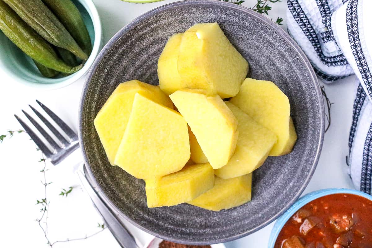 Boiled Yellow Yam Recipe