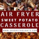 Air Fryer Sweet Potato Casserole Pinterest Pin