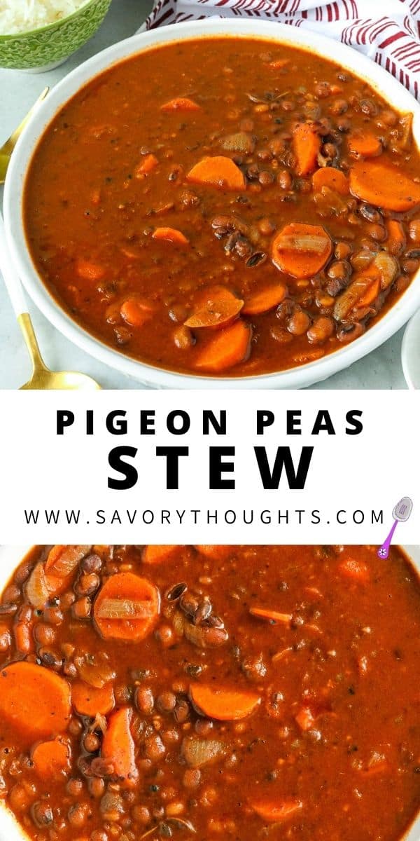 Instant Pot Pigeon Peas Stew Savory Thoughts