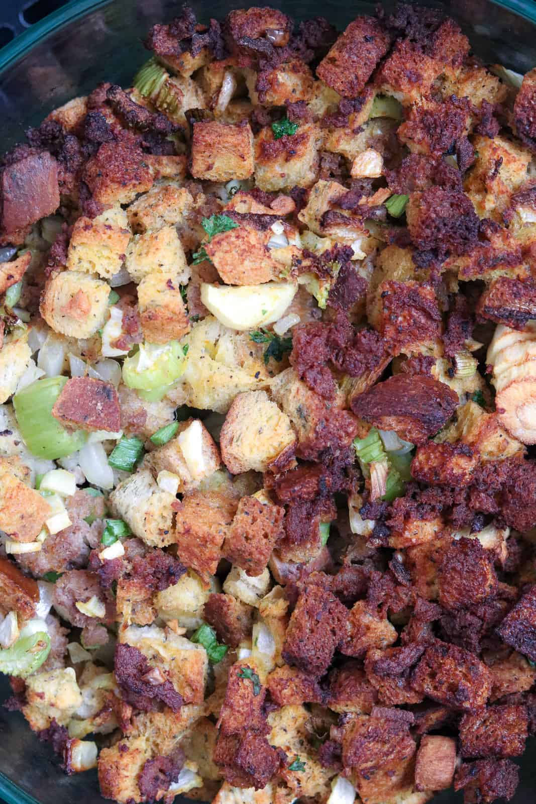 Air Fryer Stuffing Casserole Bread Cubes For Stuffing Savory Thoughts