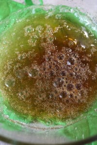 Cooked Caramel in glass bowl
