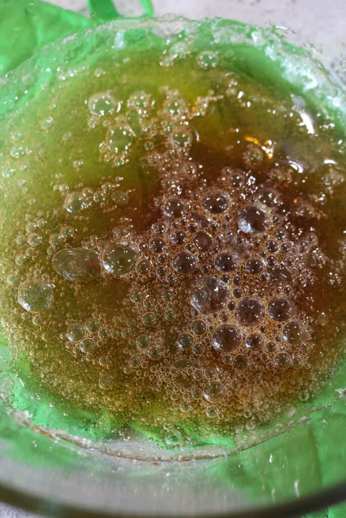 Cooked Caramel in glass bowl