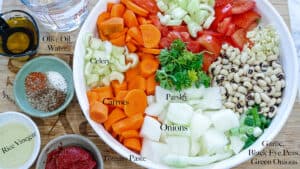List of ingredients