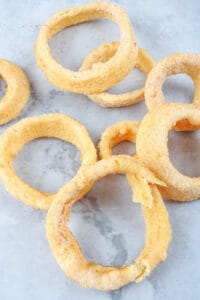 uncooked onion rings