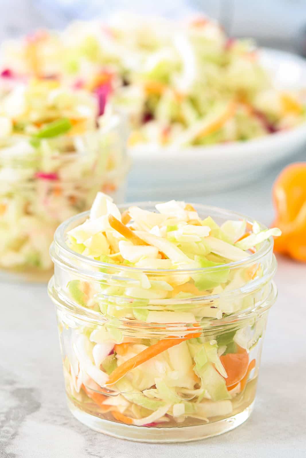 Haitian pikliz in small jars